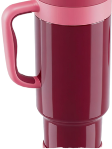 Gobelet isotherme moderne personnalisé en acier inoxydable avec paille et couvercle anti-éclaboussures, 40 oz, compatible porte-gobelet, pour boissons chaudes/froides - Product Image 1