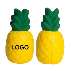 Pelotas Antiestrés Promocionales de Espuma de Poliuretano con Forma de Fruta Piña - Product Image 1