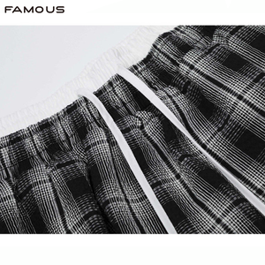 <span class=keywords><strong>Pantalon</strong></span> large Y2K à <span class=keywords><strong>carreaux</strong></span>, coupe droite, style streetwear pour <span class=keywords><strong>homme</strong></span>, vente en gros OEM en vrac - Product Image 3