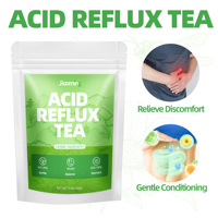 Thé contre le reflux acide Jiaoming avec menthe, rose et graines de fenouil, formule végétalienne sans sucre, équilibre l'acide gastrique et soulage l'inconfort estomacal