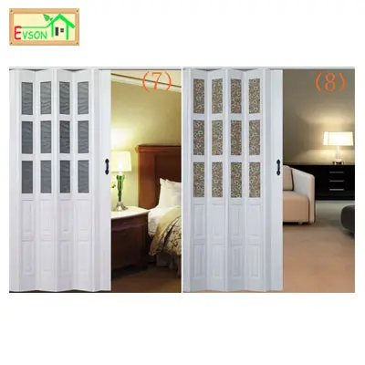 PVC Folding Door Kuwait Movable Partition Door Bi Folding Door