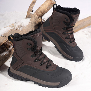 Nouveauté <span class=keywords><strong>Bottes</strong></span> d'hiver imperméables pour l'extérieur <span class=keywords><strong>Bottes</strong></span> en coton <span class=keywords><strong>de</strong></span> grande taille <span class=keywords><strong>Bottes</strong></span> <span class=keywords><strong>de</strong></span> <span class=keywords><strong>neige</strong></span> chaudes <span class=keywords><strong>de</strong></span> style randonnée pour hommes - Product Image 3
