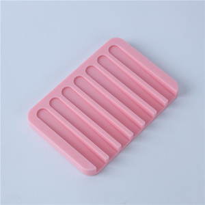 De jabón de plástico titular baño lavabo seguro plato de jabón con desagüe - Product Image 4