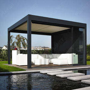 Modern Outdoor <strong>Pergola</strong> Four Seasons 3x6 Bioclimatic Pavilion Waterproof Aluminum <strong>Design</strong> with OEM Factory <strong>Ideas</strong> - Product Image 6