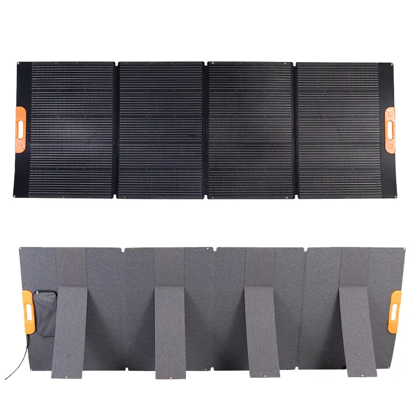 Painel solar flexível dobrável mono de alta eficiência para acampamento, barco, RV, casa, carro, viagem, 420W, 72V/36V/18V