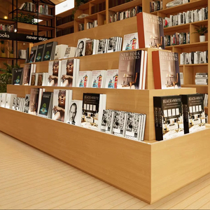 Vitrina de Madera para Libros, para Librerías, Salas de Lectura, Bibliotecas, Almacenamiento Interior y Solución de Mobiliario para Exhibición en Comercios - Product Image 1