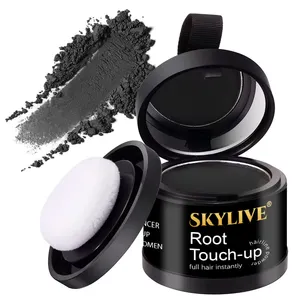 Custom Logo Waterproof Natural Eyebrow Hair Root Dye Instantly Color Shadow Hair Contour Touch-Up Hairline Concealer Powder