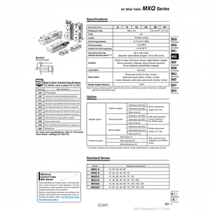 SMC Pneumatics Air Slide Table (Tabla de deslizamiento de aire) - Product Image 1