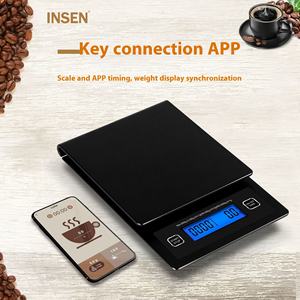 Balance de cuisine numérique personnalisée <span class=keywords><strong>Insen</strong></span> café brassé à la main pesée nutritionnelle usine directe 0.1g mesure du poids de l'application transfrontalière - Product Image 2