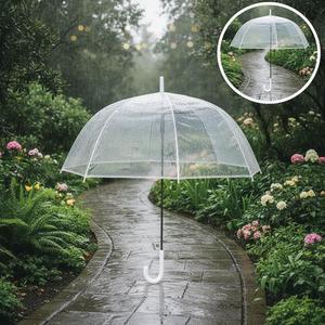 Wholesale High Quality Outdoor clear <b>Umbrella</b> <b>Windproof</b> Transparent <b>Umbrella</b> With Logo for Advertising Promotion - Product Image 1