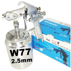 2.5mm 1000ml W77 W77S 77 Suction primer spray gun priming paint base coat glue powder coating pneumatic spraying gun