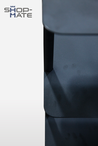 أحذية مخصصة الأكثر مبيعًا رف عرض من الفولاذ المقاوم للصدأ مطلي بالطاقة أسود غير لامع لمتاجر العلامات التجارية - Product Image 4