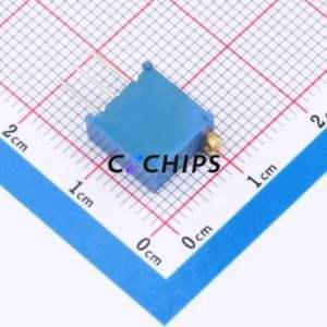 Resistencia Ajustable/Potenciómetro 3296W-103, Componente de Orificio Pasante (THT)-3P, 9.5x4.8mm, Resistencia de 10kOhm, 10%, 500mW, 250ppm ℃ - Product Image 2