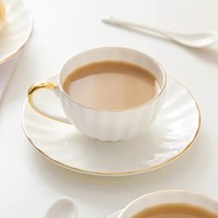 Tasse à café et soucoupe en céramique blanche, tasse à café et soucoupes en céramique porcelaine, ensemble de tasses à café éthiopiennes traditionnelles