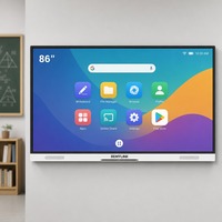 Pantalla Plana Interactiva de 86 Pulgadas, 4K, Android Smart Board para Aulas Grandes