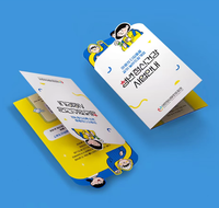 Service d'impression de catalogues avec logo personnalisé en CMJN, dépliants 4 volets A4 A5 A6, instructions de pliage, brochure en papier couché