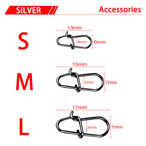 Mosquetón Giratorio Ytqhxy de Acero Inoxidable con Cierre de Resorte, Accesorio de Pesca, 5 Unidades por Bolsa - Product Image 4