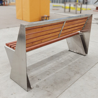 Banc d'extérieur en WPC, banc public de parc, lattes de banc en bois de remplacement pour mobilier de jardin, banc en bois dur pour patio