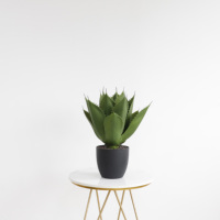 Plantes décoratives artificielles pour aménagement paysager et terrasses : Agave verte artificielle, ornements de jardin, arbre Maguey artificiel, Agave en plastique