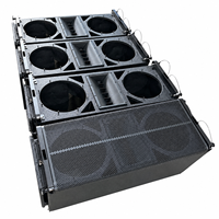 Sistem Speaker Line Array Aktif LA-6 Dual 12" dengan Diafragma Paduan Neodymium Titanium - Portabel, Tahan Lama, Tahan Air, Profesional untuk Panggung