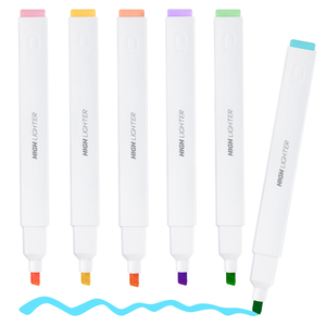 Marcadores Fluorescentes de Colores Pastel, Resaltadores con Fragancia, Bolígrafos de Acuarela para Dibujar y Escribir, Set de Papelería - Product Image 1
