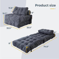 Komprimiertes Modulares Samt-Sofa-Set für Kleine Wohnzimmer und Hotels Schwammgefüllte Umweltfreundliche Möbel
