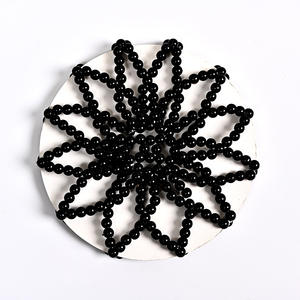 <span class=keywords><strong>Filet</strong></span> à <span class=keywords><strong>cheveux</strong></span> en perles fait main, élastique, pour chignon, <span class=keywords><strong>filet</strong></span> à <span class=keywords><strong>cheveux</strong></span> en perles pour filles, danse de ballet, gymnastique, filets à <span class=keywords><strong>cheveux</strong></span> perlés pour chignon - Product Image 3