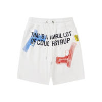 Shorts d'été en coton personnalisés pour hommes, idéaux pour le fitness et la course à pied, avec motif 'THAT'S a AWFUL LOT of COUGH SYRUP'