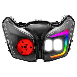 앱 제어 라이트 쓰기 휠 눈 회전 오토바이 전면 표시기 라이트 헤드 램프 Srl115Fi