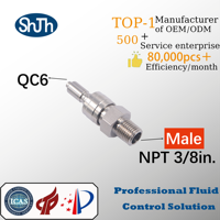 SHJH-LOK Raccord interchangeable SWAGELOK haute pression à vis externe forgée NPT mâle, valve de couplage ASME ANSI API ASTM EN, surface lisse