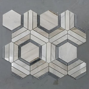 Décor mosaïque vintage, nouveau Design Original, pierre hexagonale blanche, dosseret <span class=keywords><strong>de</strong></span> cuisine, <span class=keywords><strong>salle</strong></span> <span class=keywords><strong>de</strong></span> bains, marbre, carrelage <span class=keywords><strong>de</strong></span> mosaïque - Product Image 6