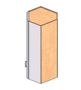 Contenitore da Parete Bianco Stile Shaker Sunique Sydney, in Legno di Faggio, Rettangolare, a Singolo Ripiano, Organizzazione Minimalista per Camera da Letto - Product Image 1