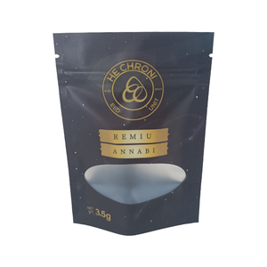 Tùy Chỉnh In Hải Sản Cá Tôm Cá Hồi Cookie Stand-up <span class=keywords><strong>Pouch</strong></span> Rõ Ràng Cửa Sổ Nhiệt Con Dấu Nhựa Tủ Đông Túi - Product Image 3