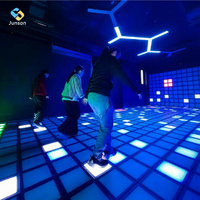 Sistema de Juego Interactivo con Piso LED de Píxeles para Parques Infantiles Interiores, Equipamiento para Parques de Diversiones