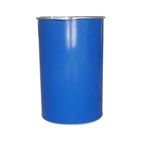 Fûts coniques en acier de 100 L étanches de bonne qualité avec tête fermée barils en acier inoxydable bleus durables de 100 litres avec résine époxy