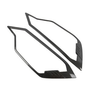 ABS Cover <b>Head</b> Lamp Front Light Matte Black Carbon <b>Style</b> for DMAX - Product Image 1