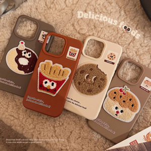 Pour <span class=keywords><strong>iPhone</strong></span> 16 15 14 13 12 <span class=keywords><strong>11</strong></span> Pro Max Délicieuse Nourriture Frites Cookie TPU Téléphone Portable Étui De Protection - Product Image 3
