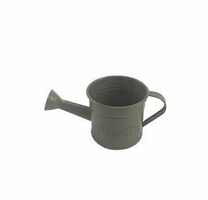 Mini pote de rega infantil, mini pote de metal para crianças pequenas com alça para armazenamento de jardim e jardim