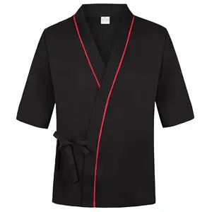 Wholesale 3/4 Sleeve Kitchen Chef Uniform Service Breathable Double Breasted Catering Restaurant Cook Wear Chef Uniform