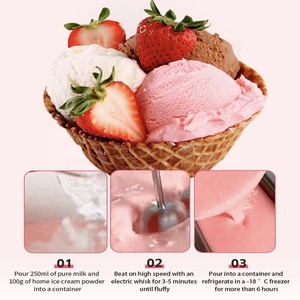 ผงไอศกรีมสำเร็จรูปรสช็อกโกแลตแบบไม่เหนียวเหนอะหนะ บรรจุ 1 กก. สำหรับร้านค้าปลีก ผลิตตามสั่งจากโรงงาน - Product Image 5