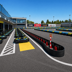 Nouvelle Barrière Intérieure Personnalisée pour Piste de Karting – Échantillon de Piste de <span class=keywords><strong>Course</strong></span> pour Karting et Aire de Jeux - Product Image 4