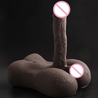 Mainan Dewasa Unisex Hitam Grosir - Boneka Penghilang Stres Tubuh Realistis dengan Desain Fleksibel, Berat 2.5kg