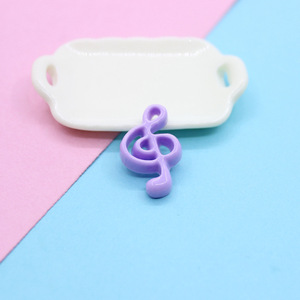 Adornos de Resina con Forma de Notas Musicales para Manualidades, Accesorios para Hacer Joyería y Horquillas para el Cabello, Decoraciones Mixtas con Reverso Plano - Product Image 6