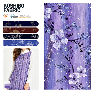 ผ้าคอชิโบเกรดสูง โพลีเอสเตอร์เครปพิมพ์ลายดอกไม้แบบนามธรรมสีสันสดใส สำหรับตัดเย็บชุดลำลองผู้หญิงอย่างมีระดับ - Product Image 1