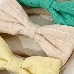 Jacquard bebè fiocco elastico per capelli cravatta morbida per neonati - Product Image 3