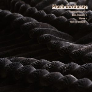 Divano Componibile a U Senza Struttura da 133 Pollici in Velluto a Coste Nero, Stile Cloud, Disponibile negli Stati Uniti - Product Image 6