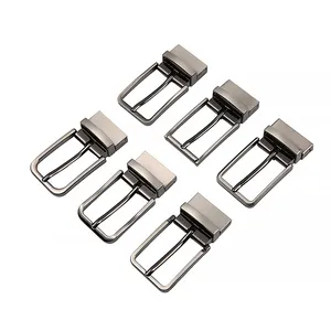 Factory Outlet Zinc Alloy Iron Metal Pin Belt Buckle Reversible Belt Buckles For Men Women