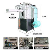 Machine de fabrication de sacs à ordures en plastique pour aspirateur entièrement servomoteur