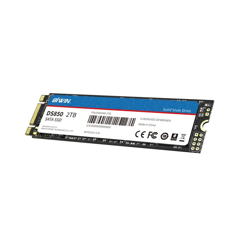 BIWIN DS850 SATA 6Gb/s 128GB 256GB 512GB 1TB 2TB 3D TLC Flash Memory M.2 SSD For Desktop/Laptop