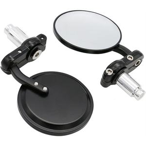 Espejos Retrovisores Universales Redondos de 3 Pulgadas para Motocicleta, Espejo Lateral Convexo de <span class=keywords><strong>7</strong></span>/8 Pulgadas y 22 mm para Harley, <span class=keywords><strong>Honda</strong></span>, Kawasaki, Suzuki, Yamaha - Product Image 5